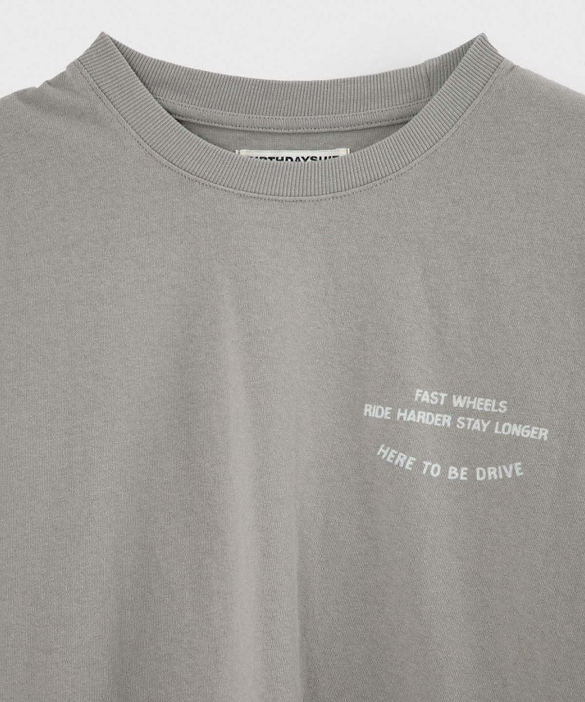 벌스데이수트(BIRTHDAYSUIT) OLD CAR T-SHIRT (GRAY)