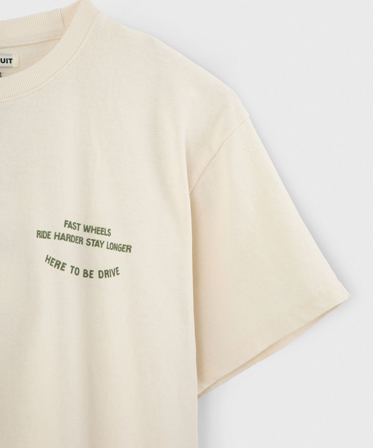 벌스데이수트(BIRTHDAYSUIT) OLD CAR T-SHIRT (IVORY)