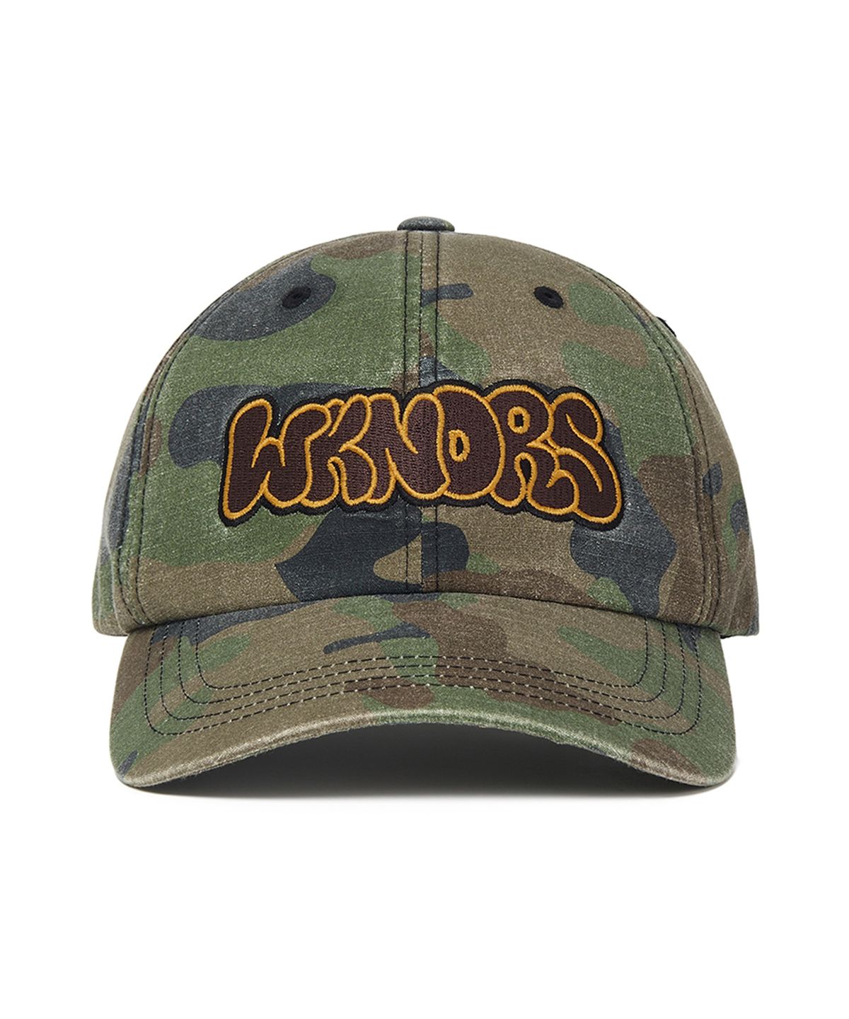 위캔더스(WKNDRS) GRAFFITI LOGO CAP (CAMO)