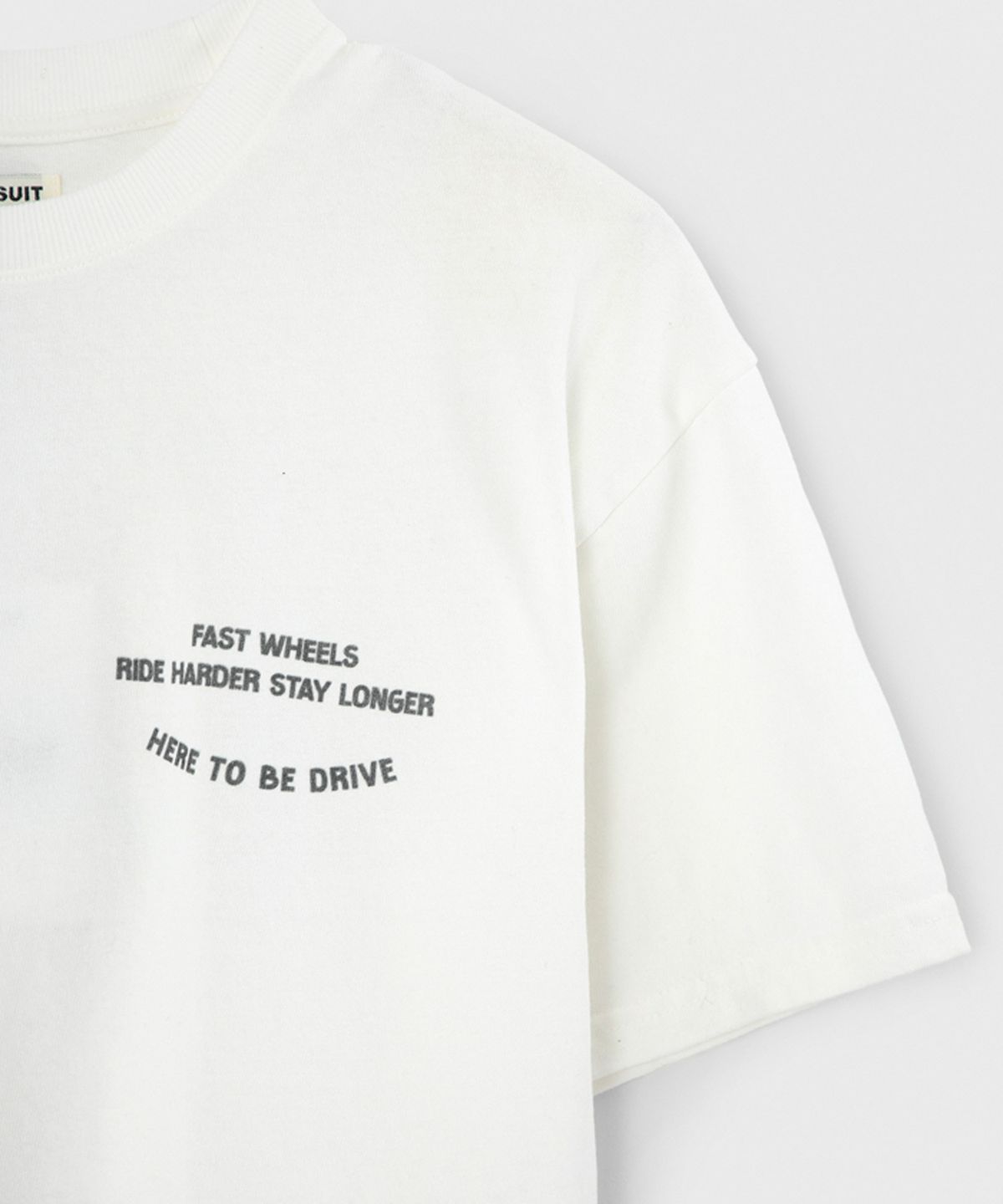 벌스데이수트(BIRTHDAYSUIT) OLD CAR T-SHIRT (WHITE)