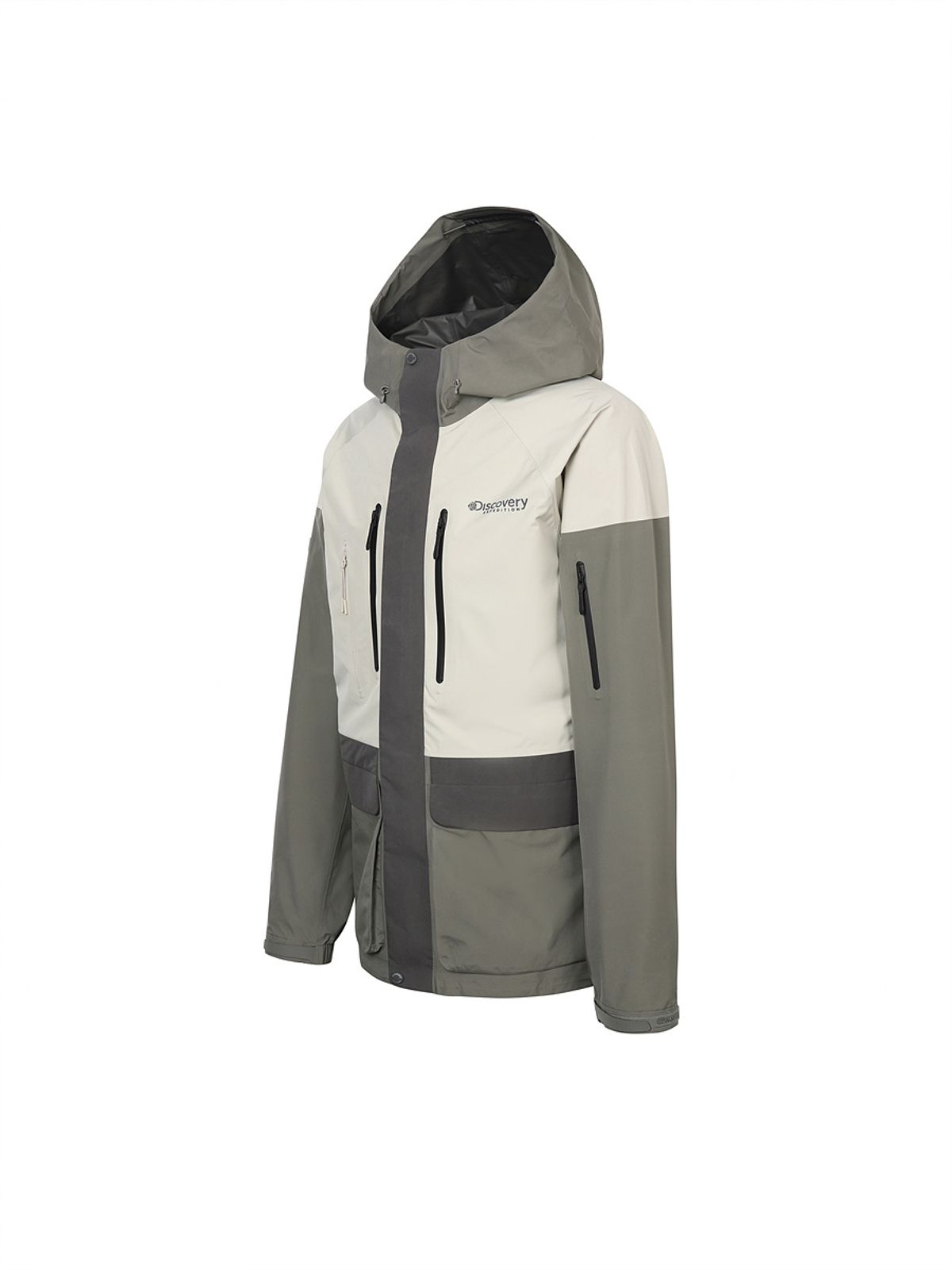 디스커버리 익스페디션(DISCOVERY EXPEDITION) 남성 고어텍스 팩라이트 2.5L 컬러블럭 방수자켓 (BEIGE2)