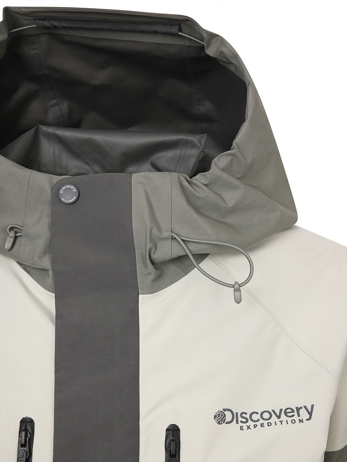 디스커버리 익스페디션(DISCOVERY EXPEDITION) 남성 고어텍스 팩라이트 2.5L 컬러블럭 방수자켓 (BEIGE2)