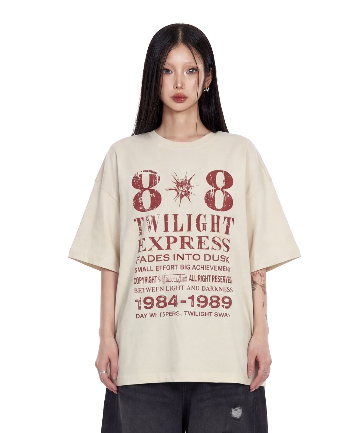 아이돈워너셀(IDWS) Novichi T-Shirt Ivory