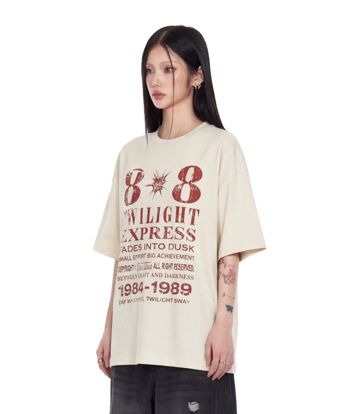 아이돈워너셀(IDWS) Novichi T-Shirt Ivory