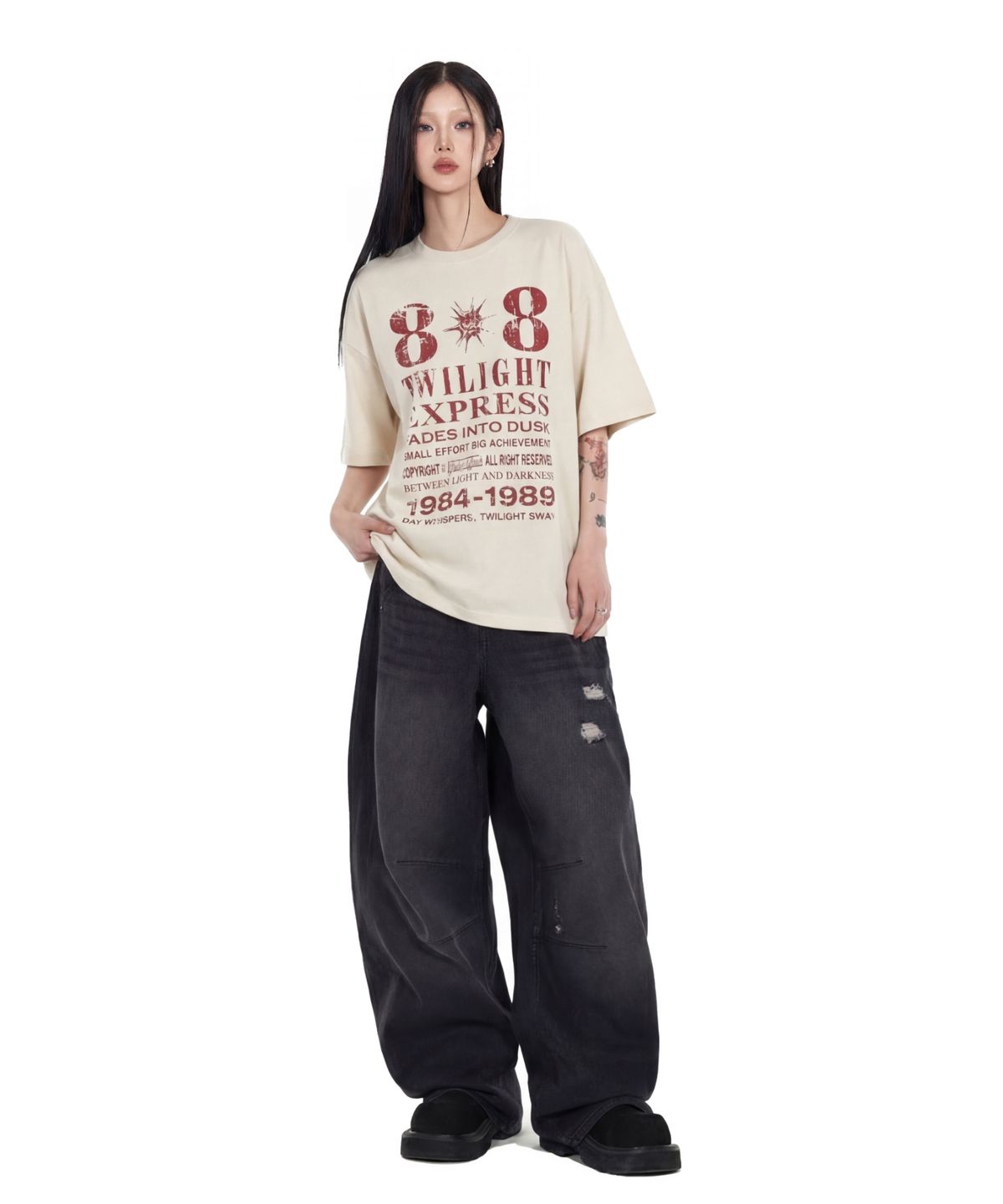 아이돈워너셀(IDWS) Novichi T-Shirt Ivory