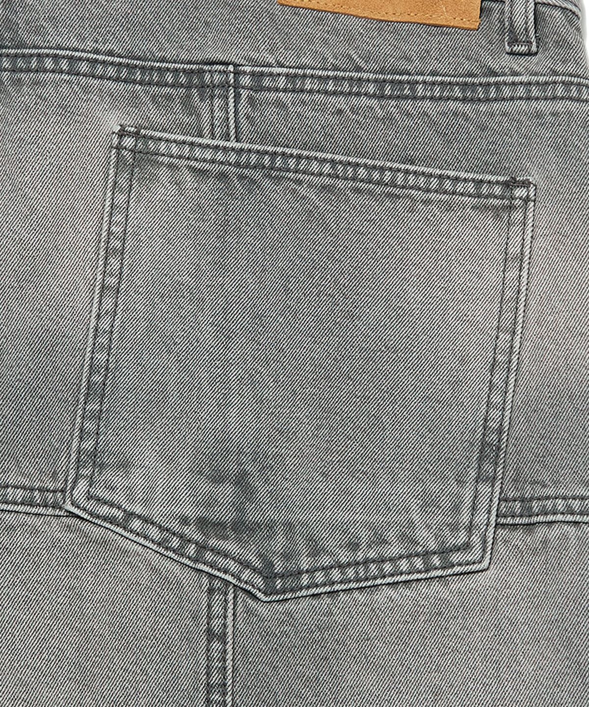 위캔더스(WKNDRS) PATCH WORK DENIM SHORTS (GREY)