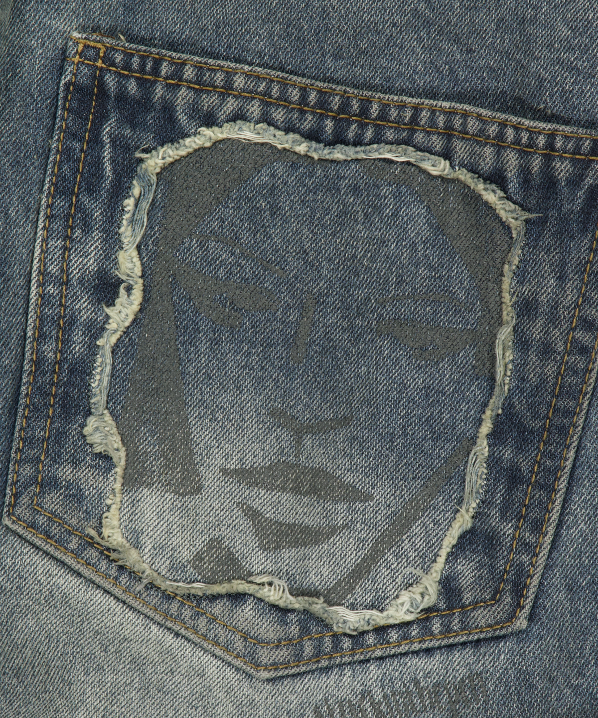 위캔더스(WKNDRS) FACE DENIM PANTS (DENIM)