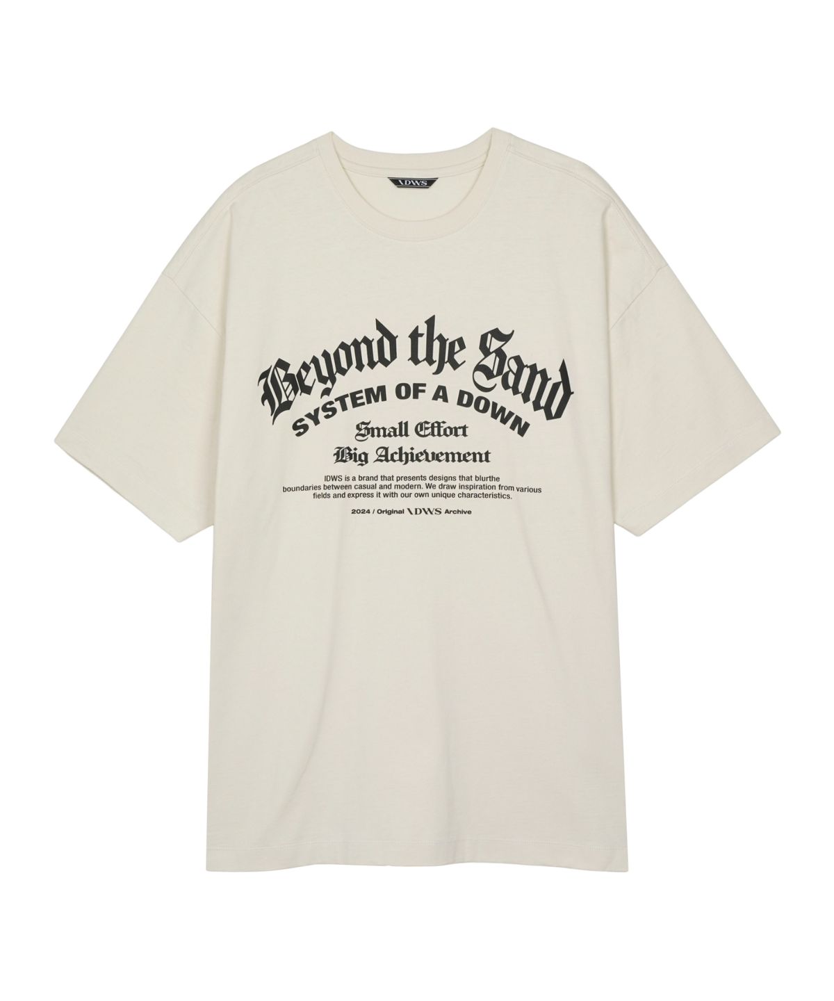 아이돈워너셀(IDWS) System Down T-Shirt Ivory