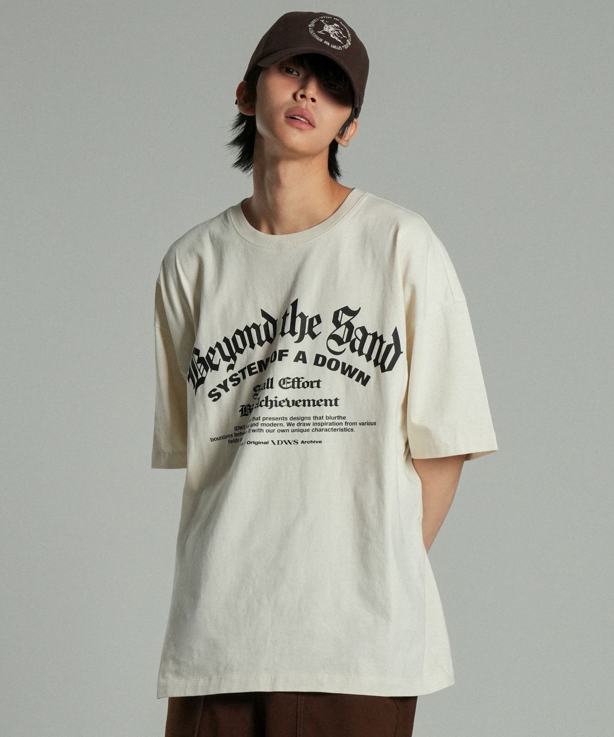 아이돈워너셀(IDWS) System Down T-Shirt Ivory
