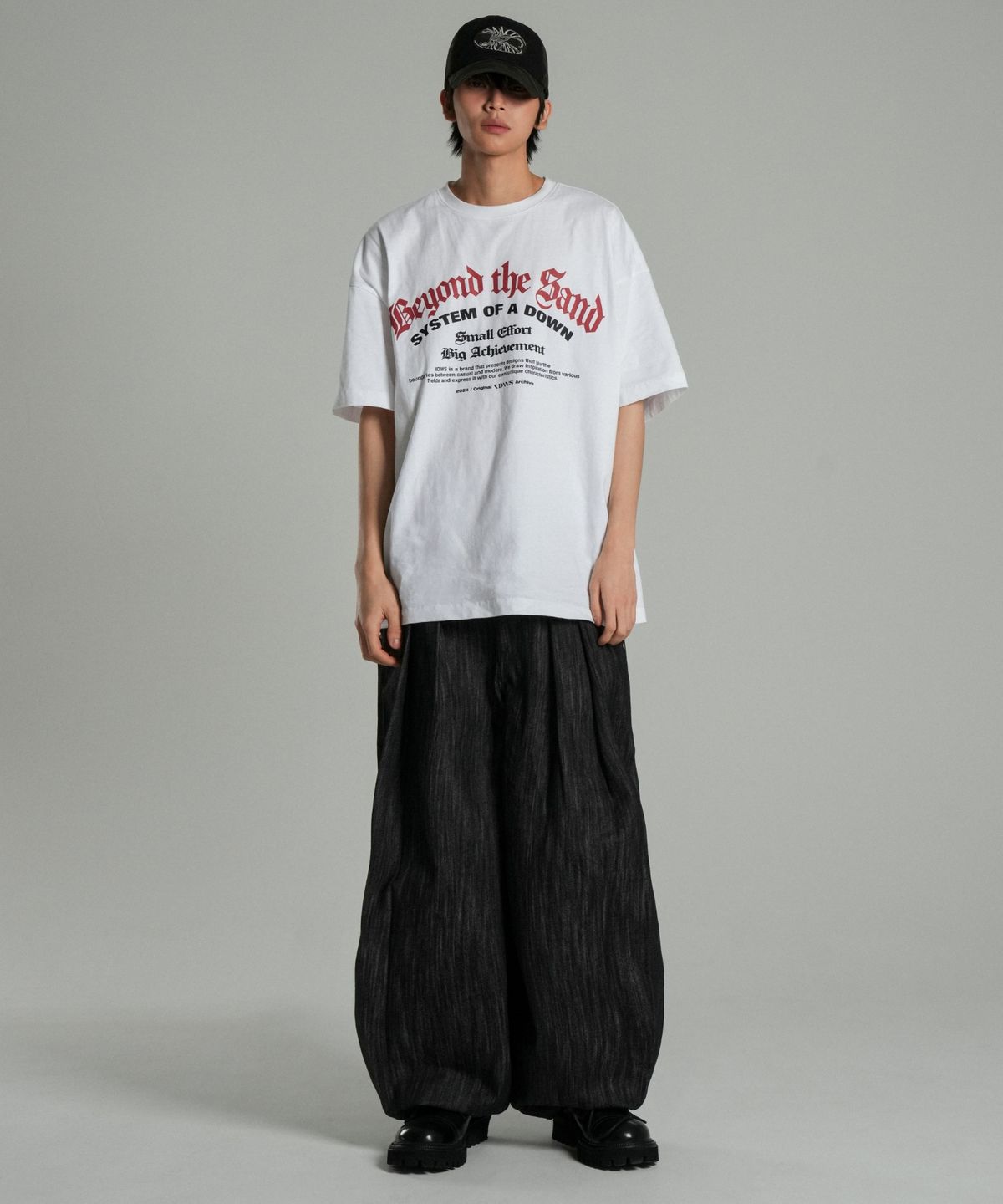 아이돈워너셀(IDWS) System Down T-Shirt White