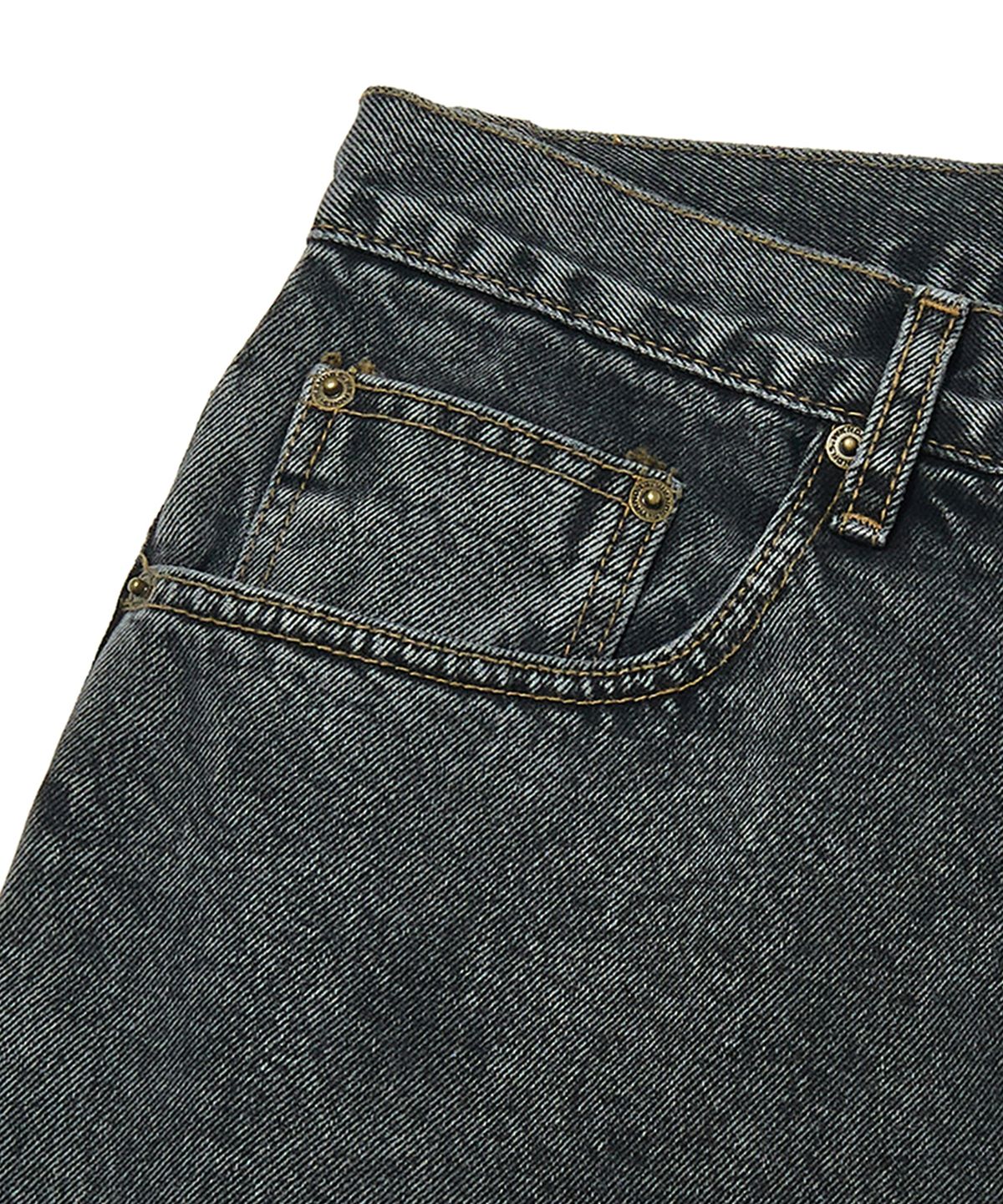 위캔더스(WKNDRS) PIERROT DENIM PANTS (D.GREY)