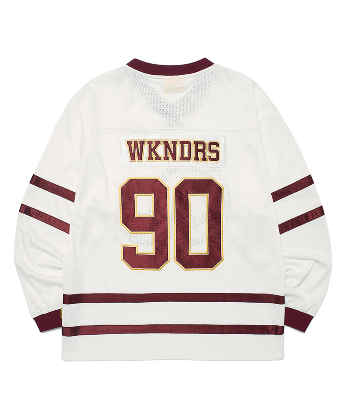 위캔더스(WKNDRS) GUARDIAN FOOTBALL JERSEY (BURGUNDY)