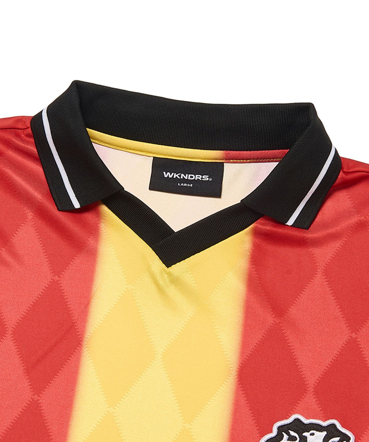 위캔더스(WKNDRS) STRIPE SOCCER JERSEY (YELLOW)