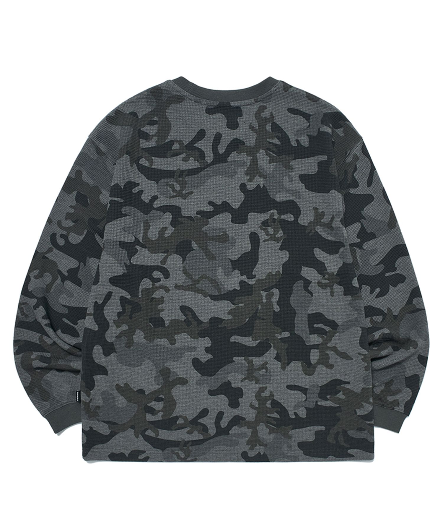 Tシャツ・カットソー WKNDRS CAMO WAFFLE LS T-SHIRT 5MM485 MUSINSA | WKNDRS CAMO WAFFLE LS T-SHIRT (D.GREY)