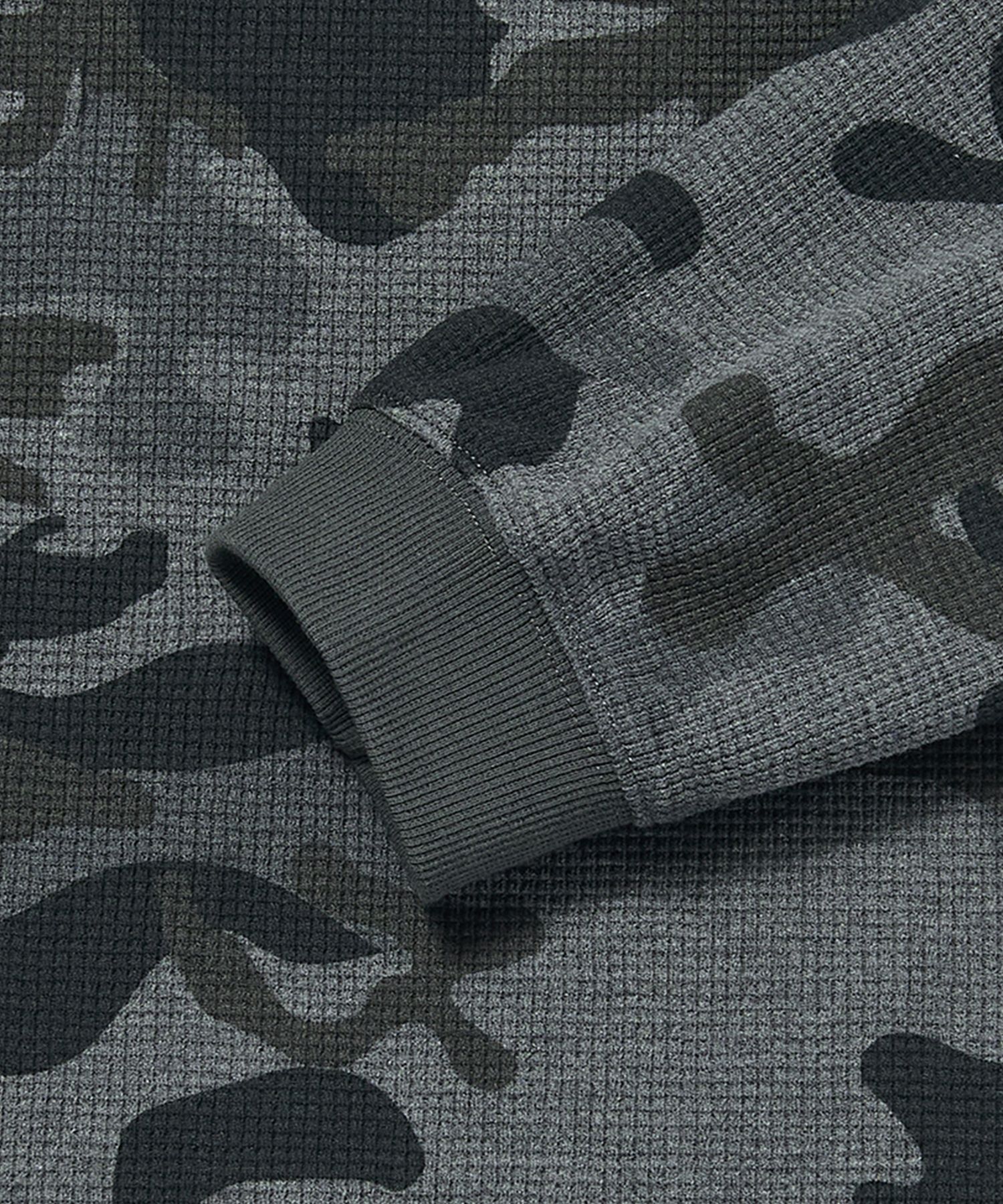 MUSINSA | WKNDRS CAMO WAFFLE LS T-SHIRT (D.GREY)