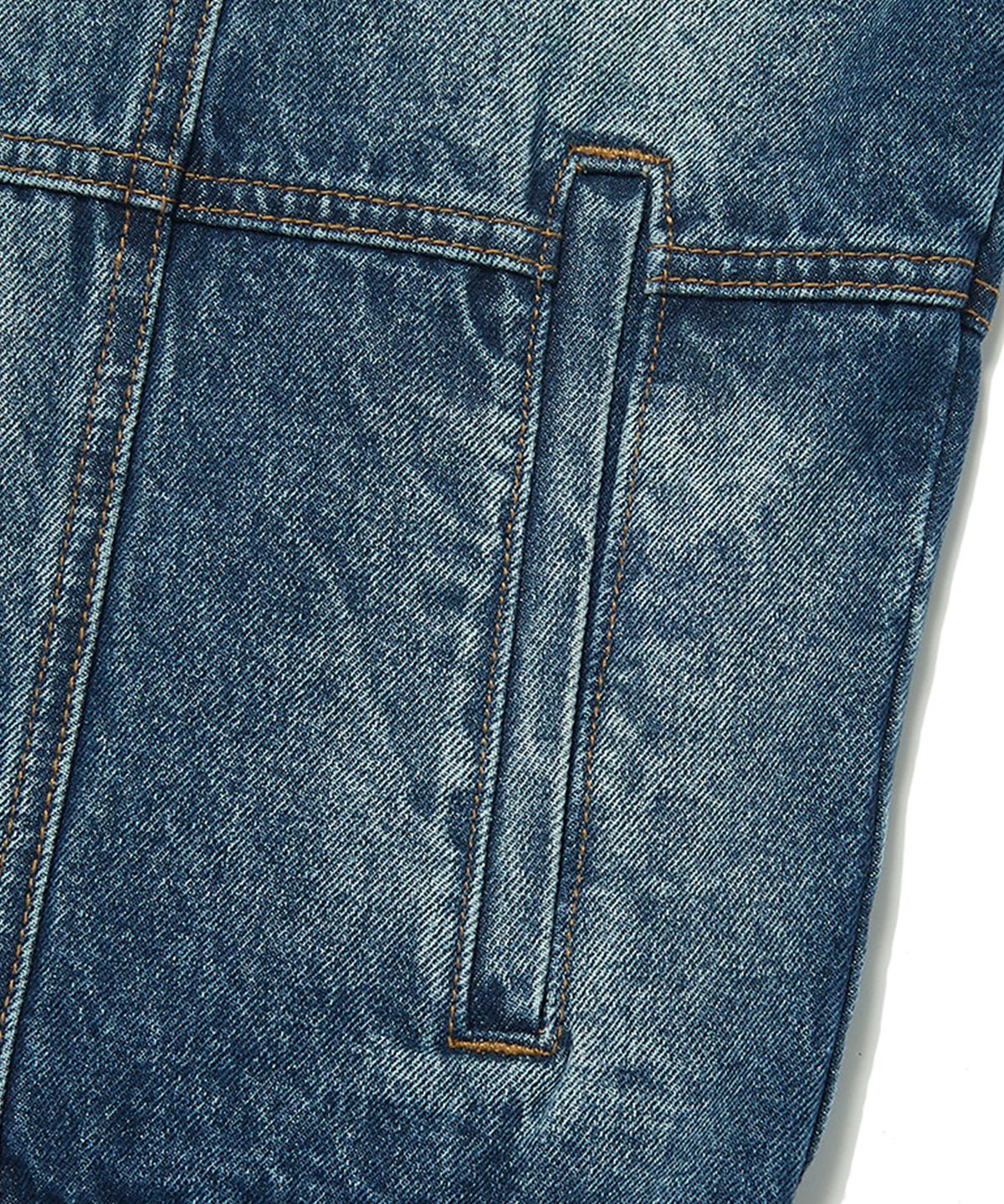 위캔더스(WKNDRS) PATCH WORK DENIM VEST (DENIM)