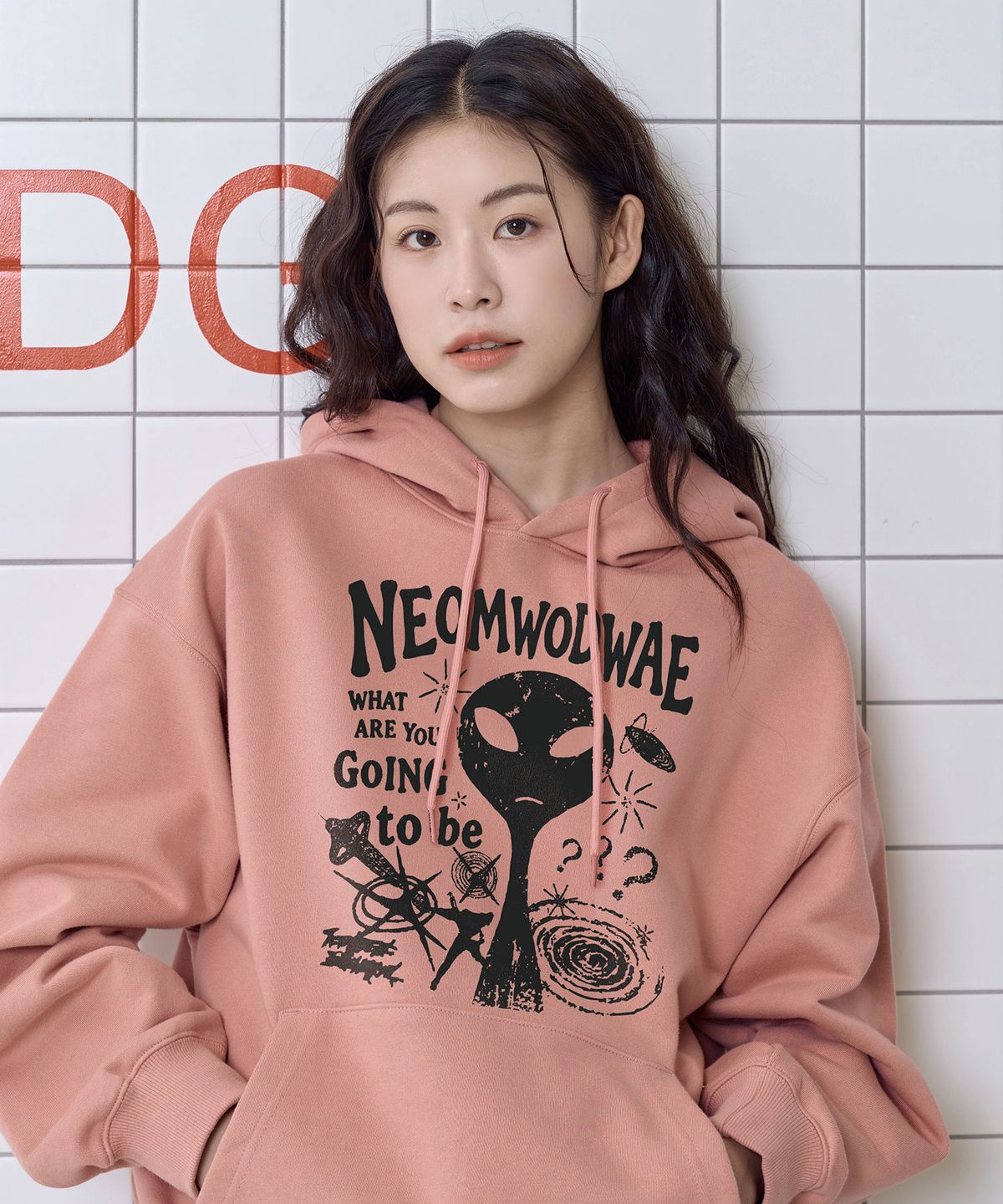 와일드락(WILDROCK) 너 혹시 뭐 돼 크랙 오버핏 후드 (7 COL)