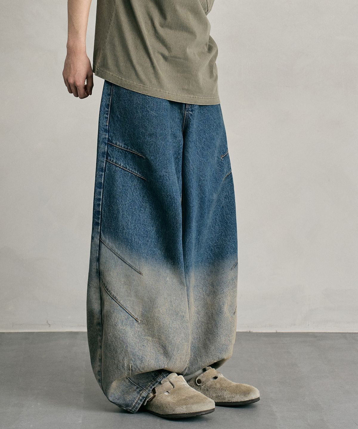 데케트(DECET) Balloon Wide Jeans DCPT055BlueA