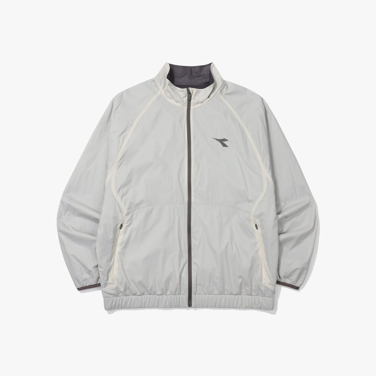 디아도라(diadora) 써마플로우 메쉬플리스 러닝 자켓 LIGHT GREY