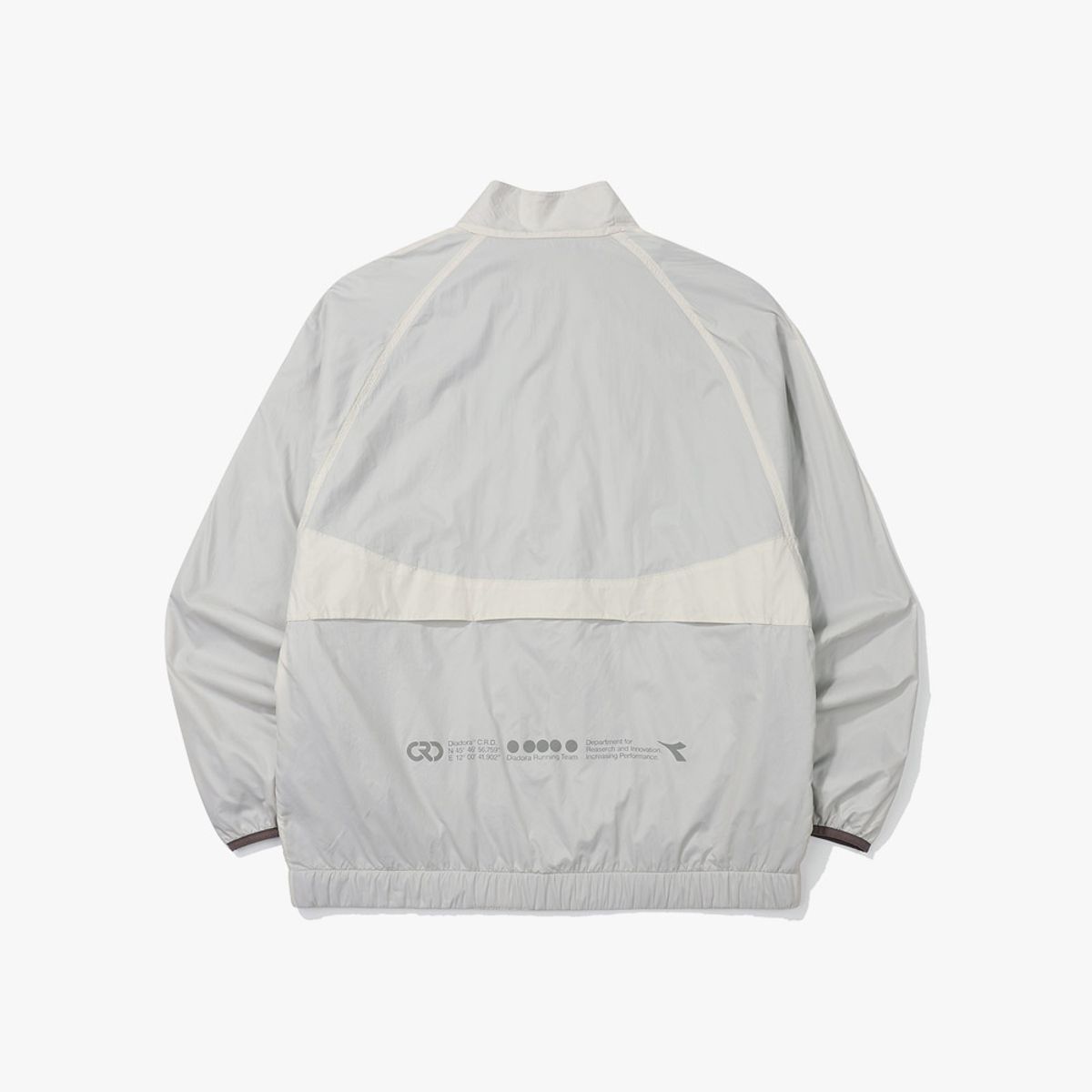 디아도라(diadora) 써마플로우 메쉬플리스 러닝 자켓 LIGHT GREY