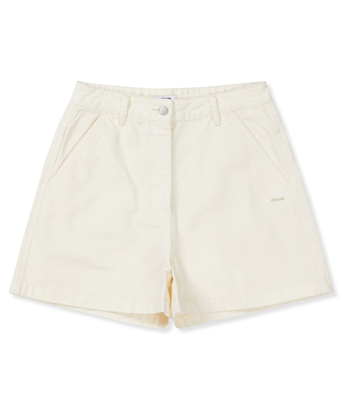 클로브(CLOVE) [25SS clove] Denim Shorts (Cream)