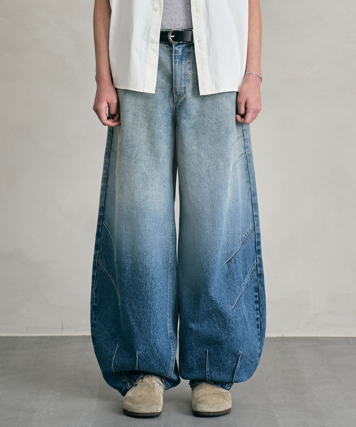 데케트(DECET) Balloon Wide Jeans DCPT055LightBlueA