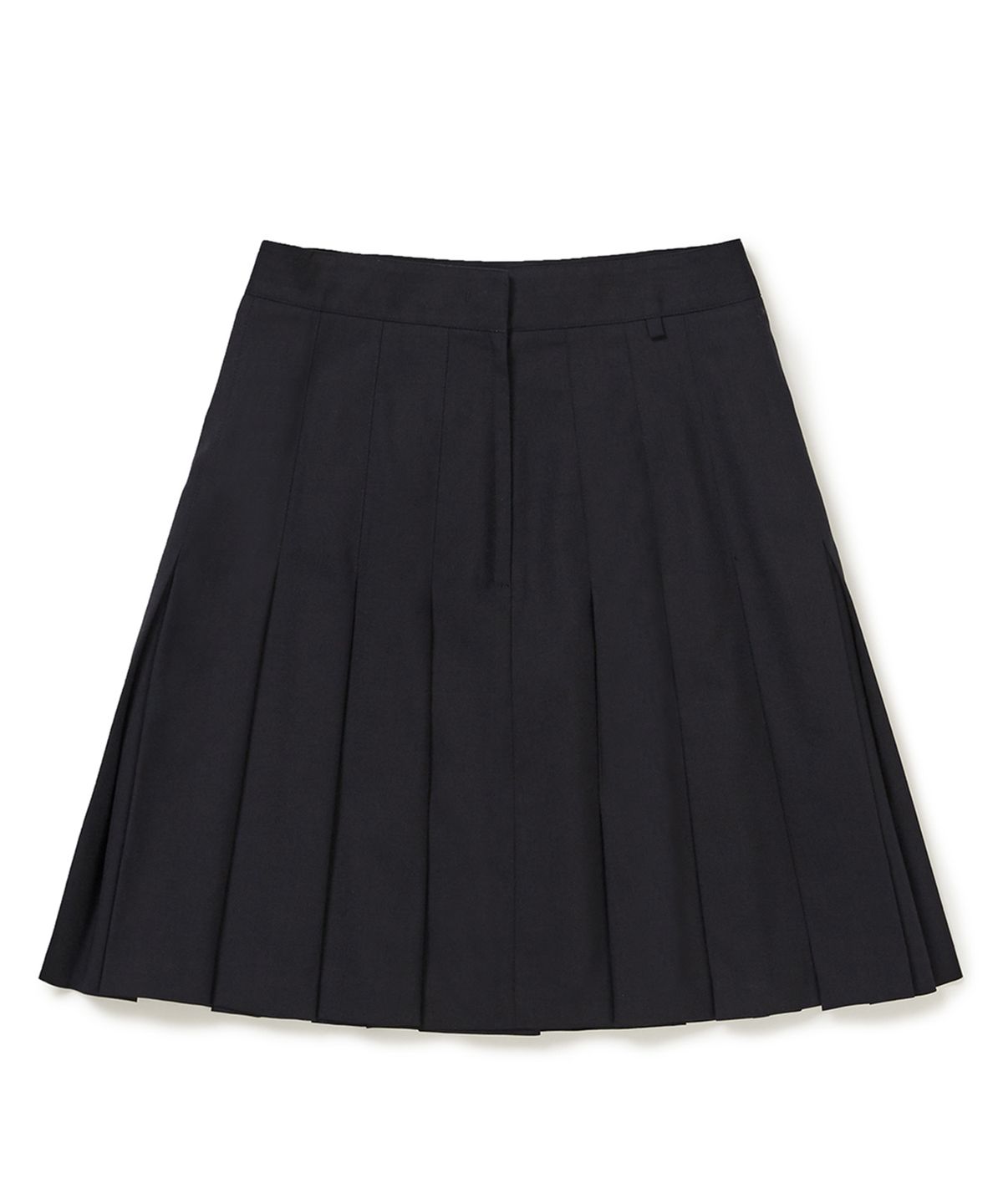 클로브(CLOVE) [25SS clove] Button Pocket Pleated Skirt (Dark Navy)