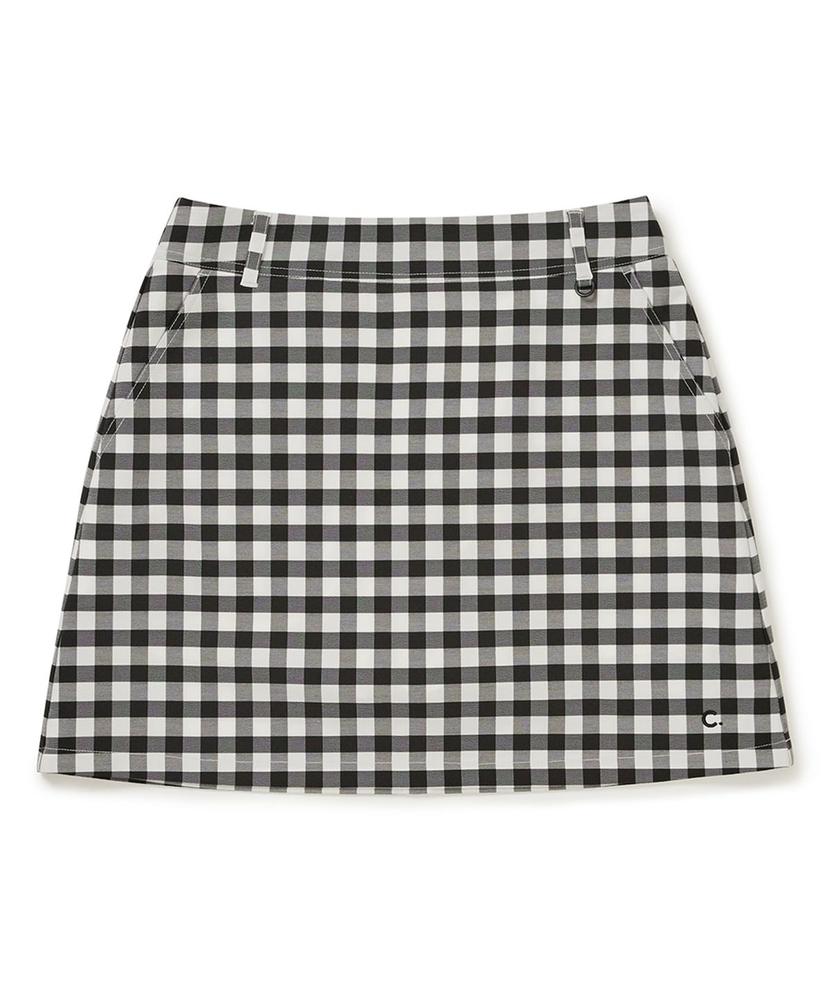 클로브(CLOVE) [25SS clove] Gingham Check Skirt (Black)