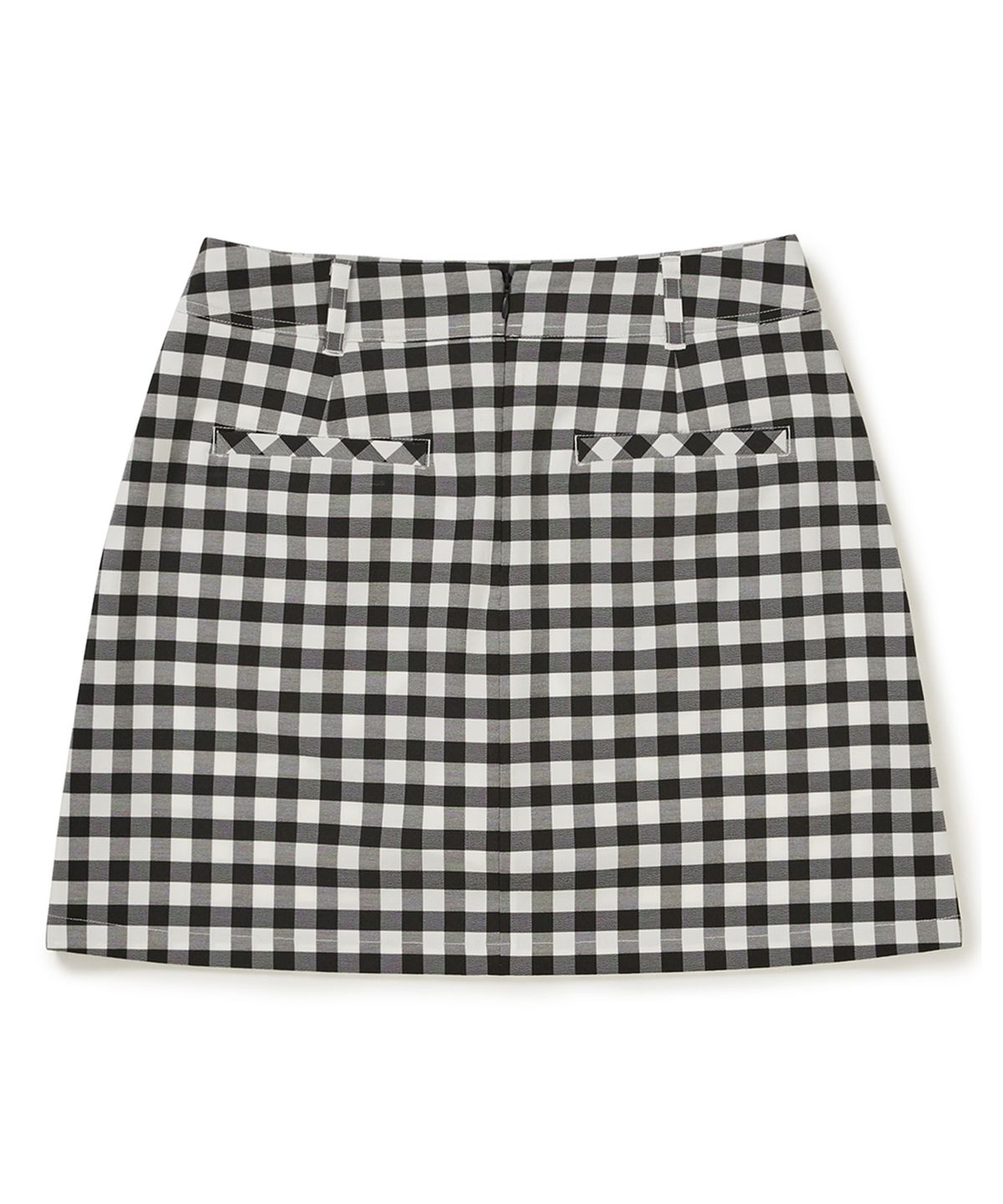 클로브(CLOVE) [25SS clove] Gingham Check Skirt (Black)