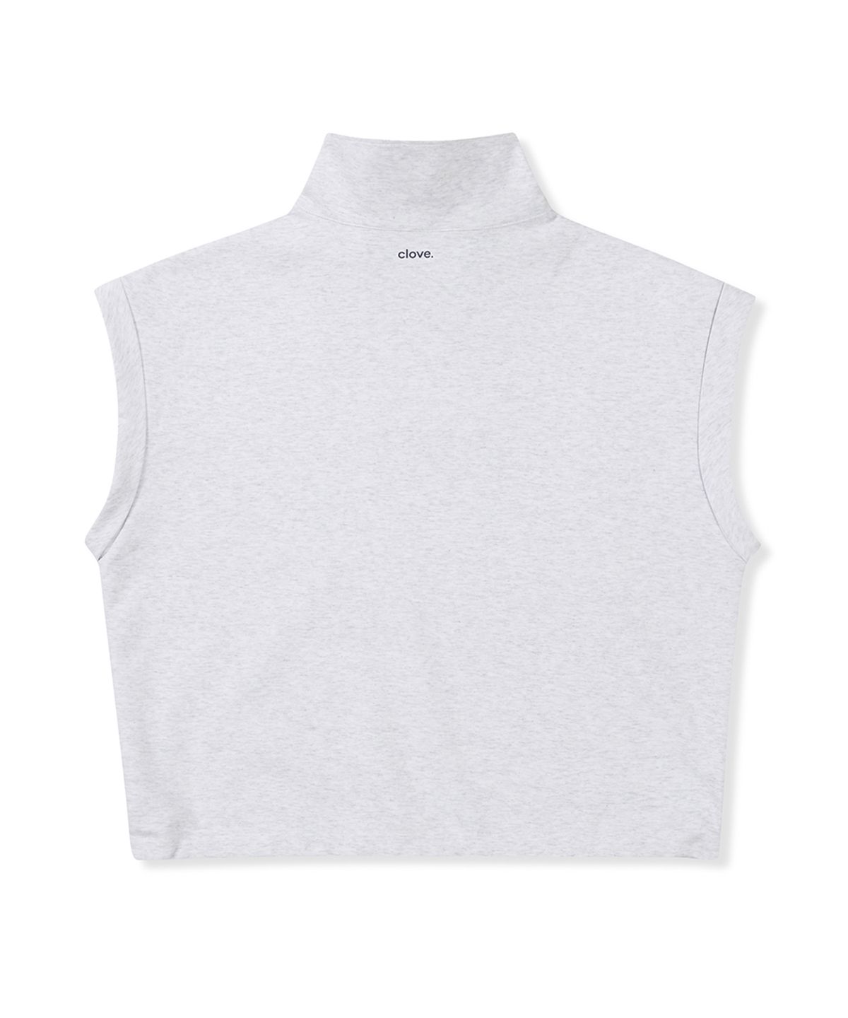 클로브(CLOVE) [25SS clove] Soft Half Zip-Up Vest (Light Grey)
