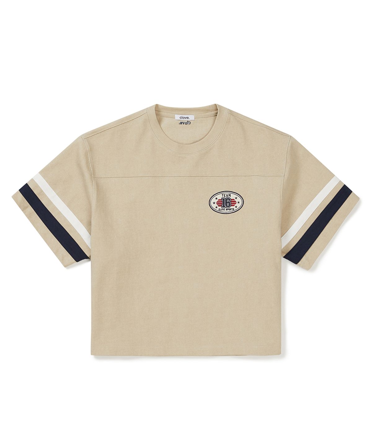 클로브(CLOVE) [25SS clove] Team Rugby T-shirt (Beige)