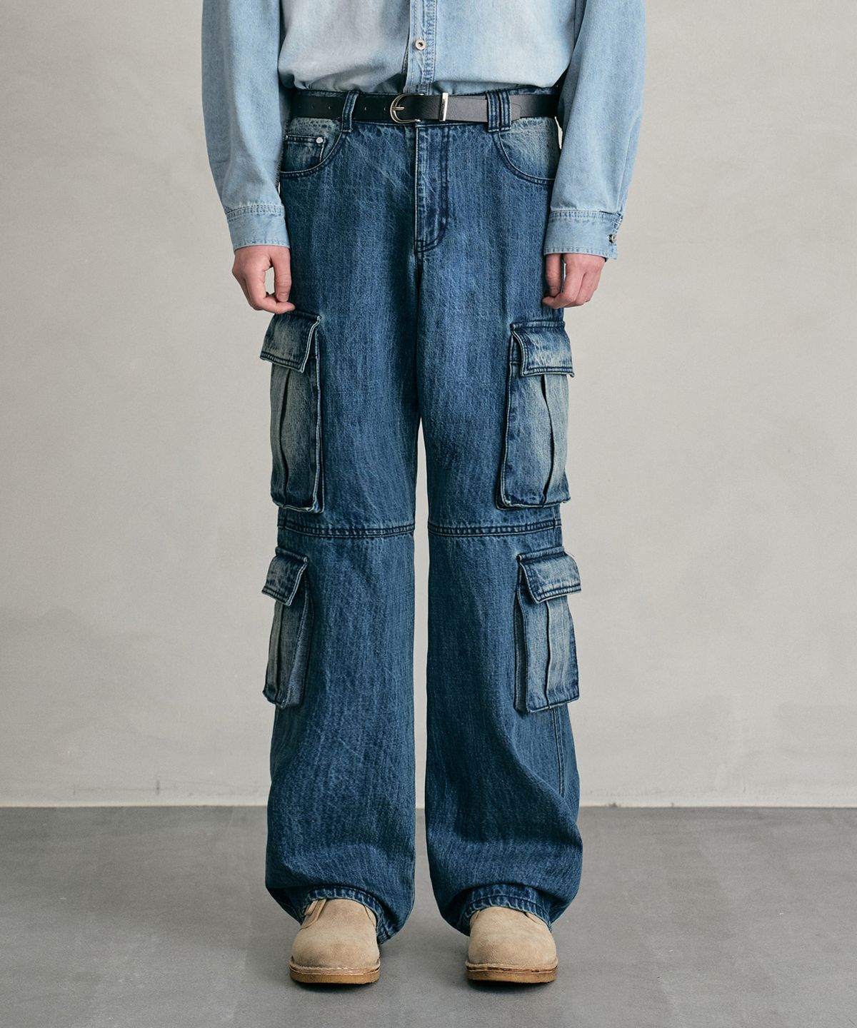 데케트(DECET) Multi Pocket Jeans DCPT058BlueA