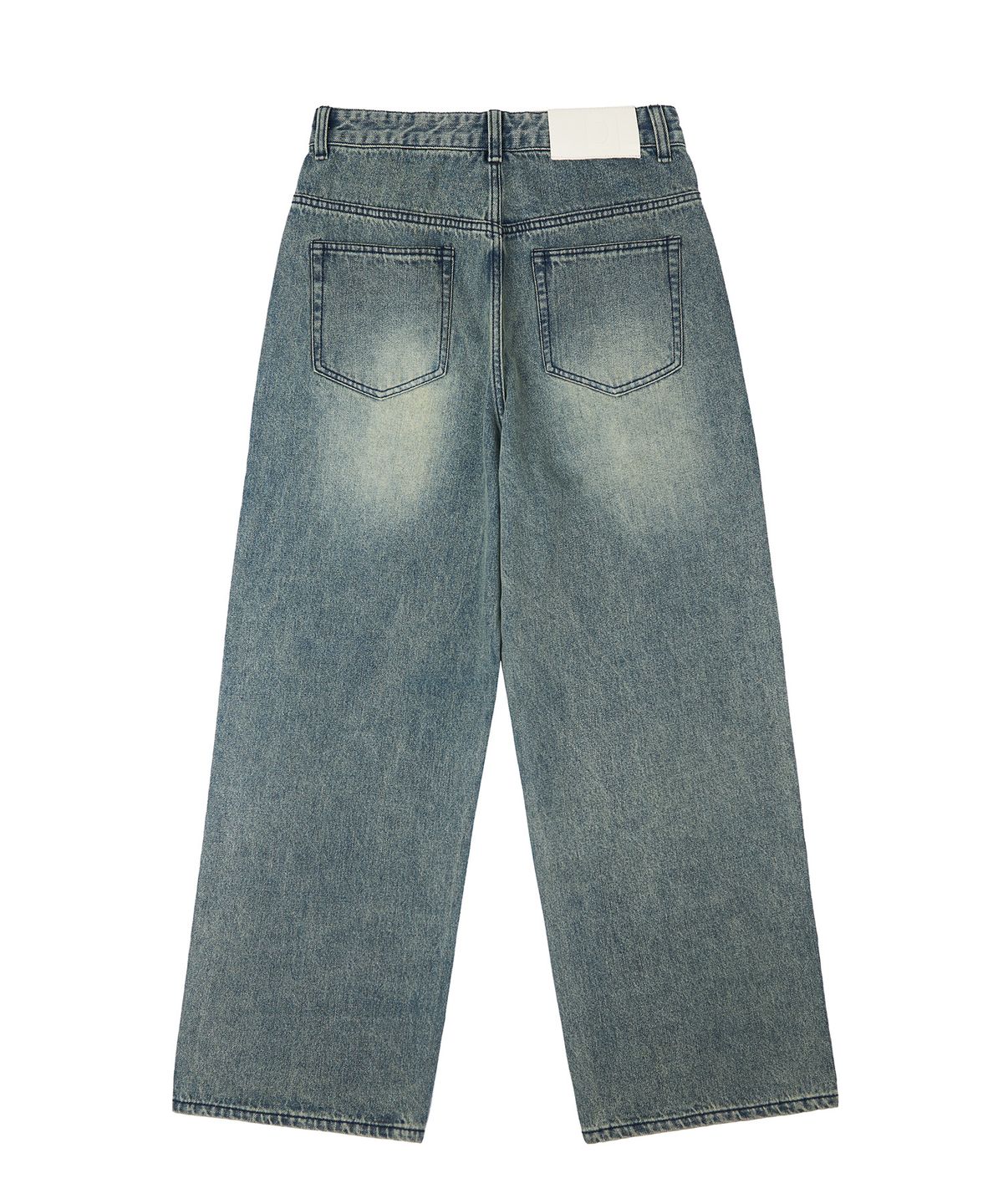 데케트(DECET) Tin Washed Wide Jeans DCPT059RustGreen