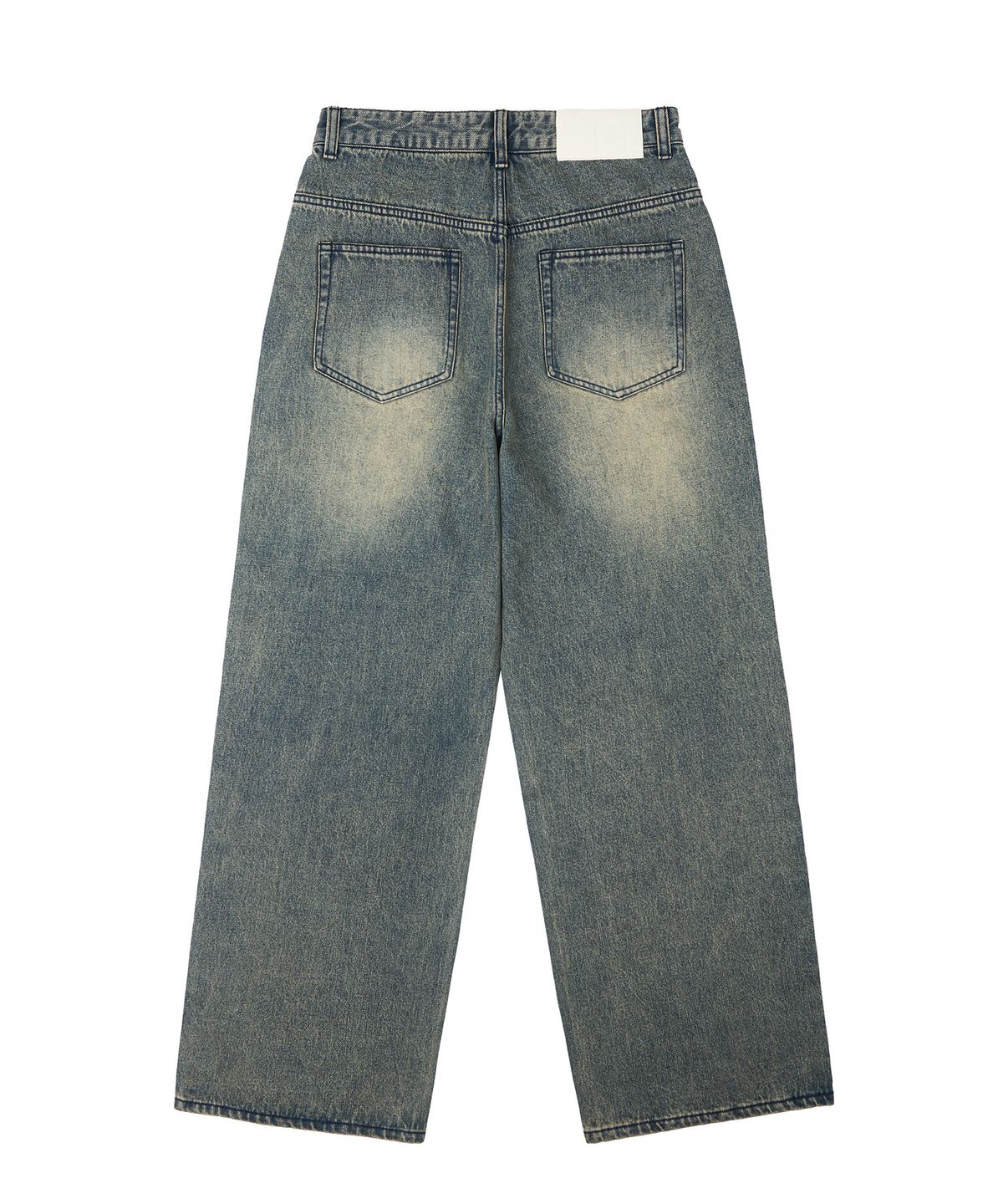 데케트(DECET) Tin Washed Wide Jeans DCPT059RustYellow