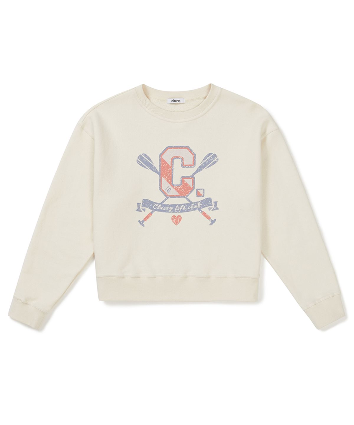 클로브(CLOVE) [25SS clove] Pigment Sweatshirt (Cream)