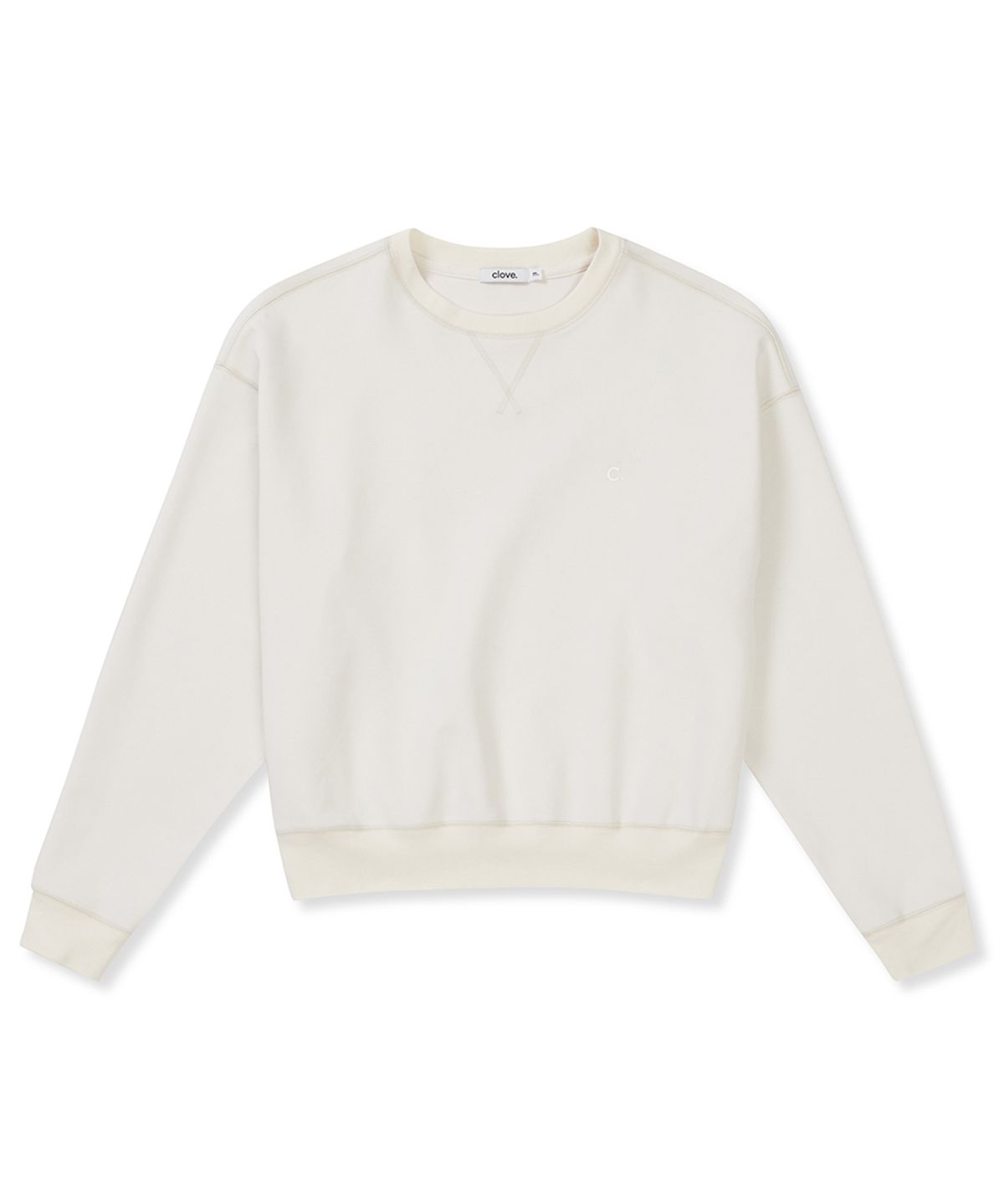 클로브(CLOVE) [25SS clove] Soft Crop Sweatshirt (Light Beige)