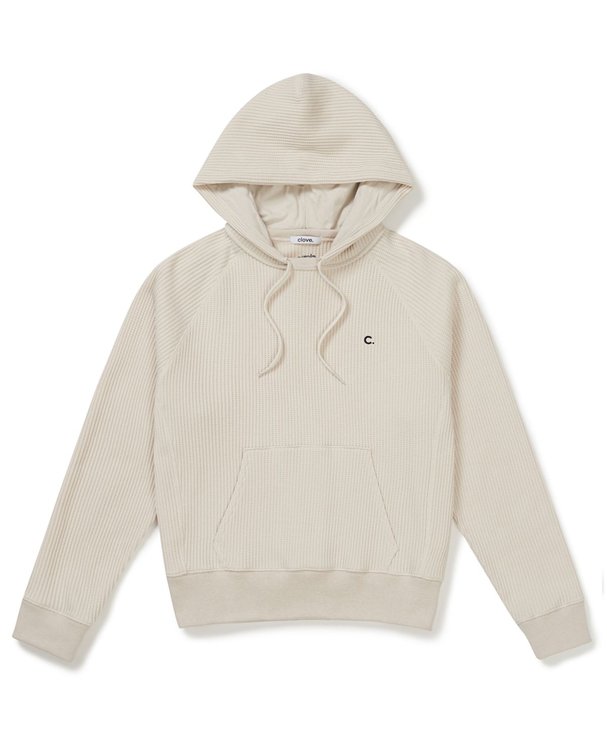 클로브(CLOVE) [25SS clove] Waffle Hooded Pullover_Women (Light Beige)