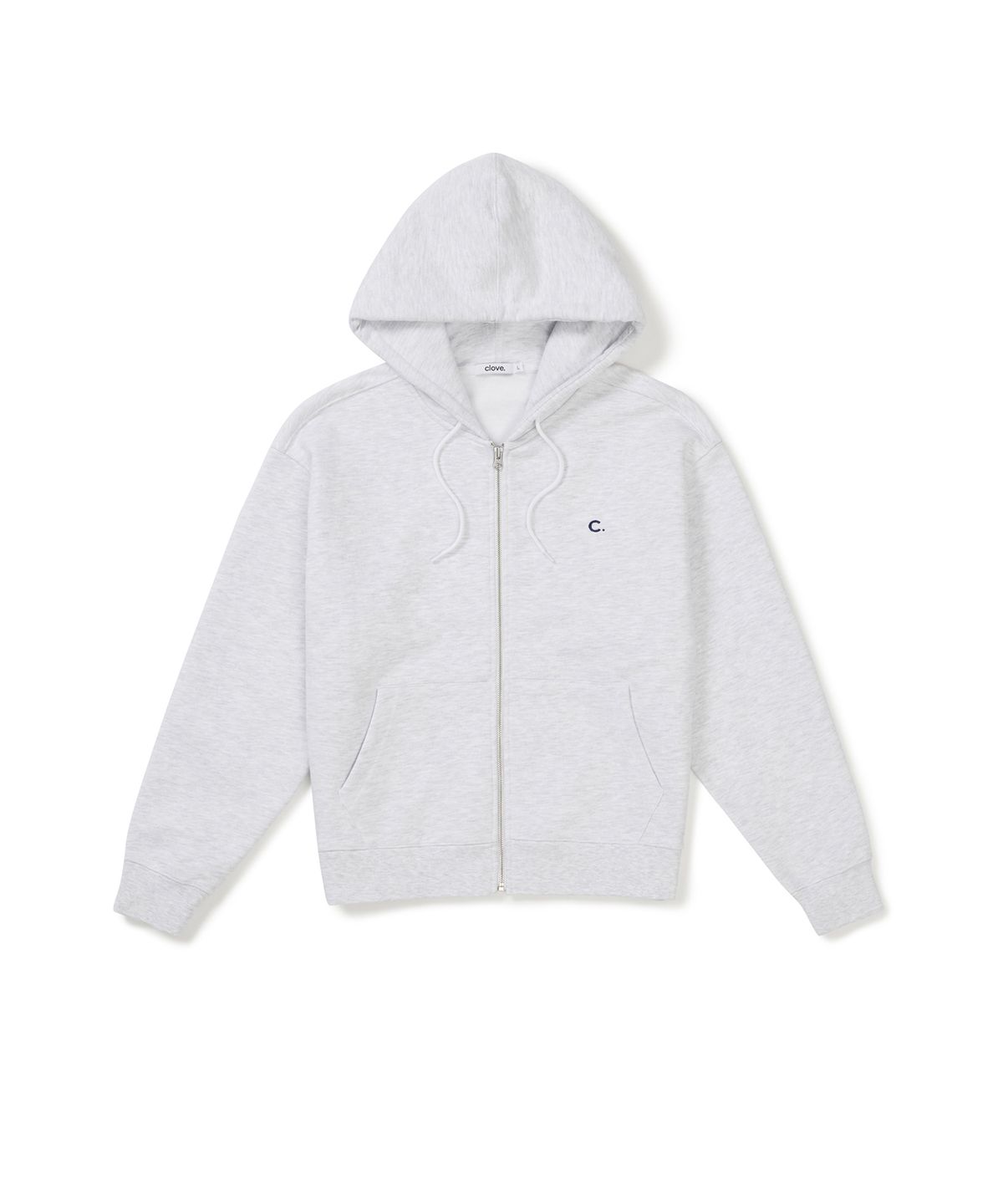 클로브(CLOVE) New Active Oversized Hoody Zip-up (Light Grey)