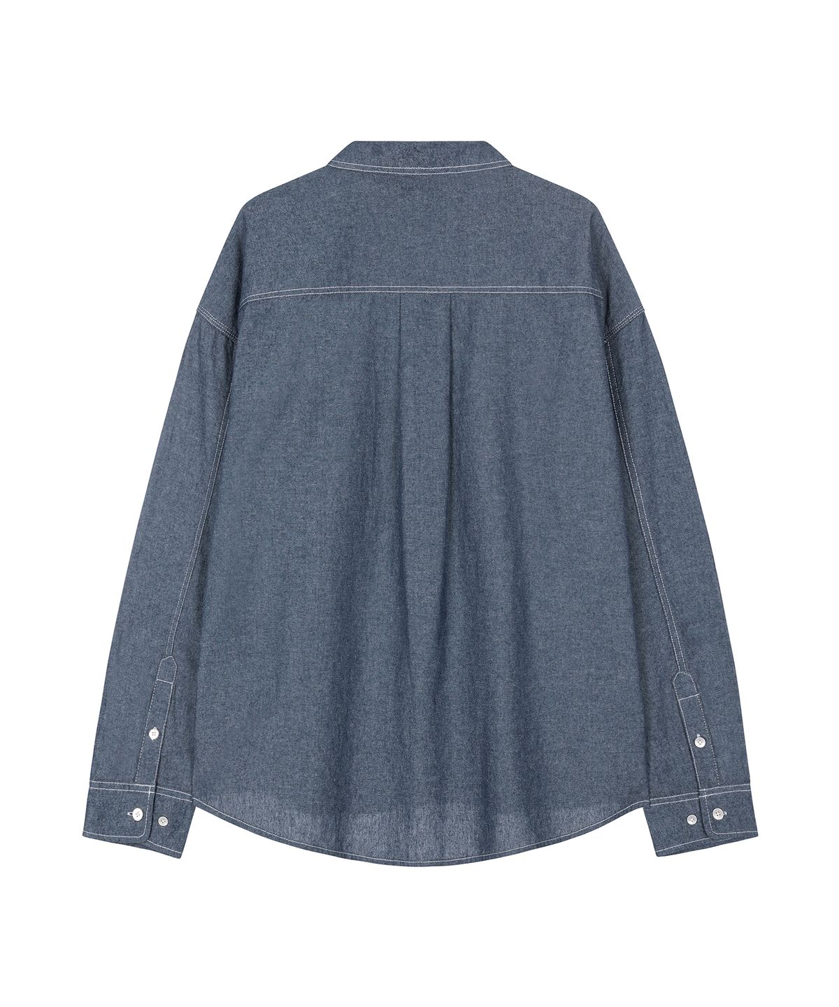 데케트(DECET) Chambray Over Shirt DCSH008Blue