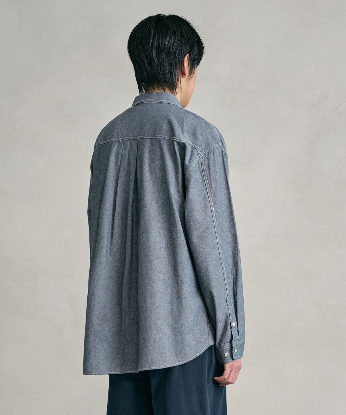 데케트(DECET) Chambray Over Shirt DCSH008LightBlue