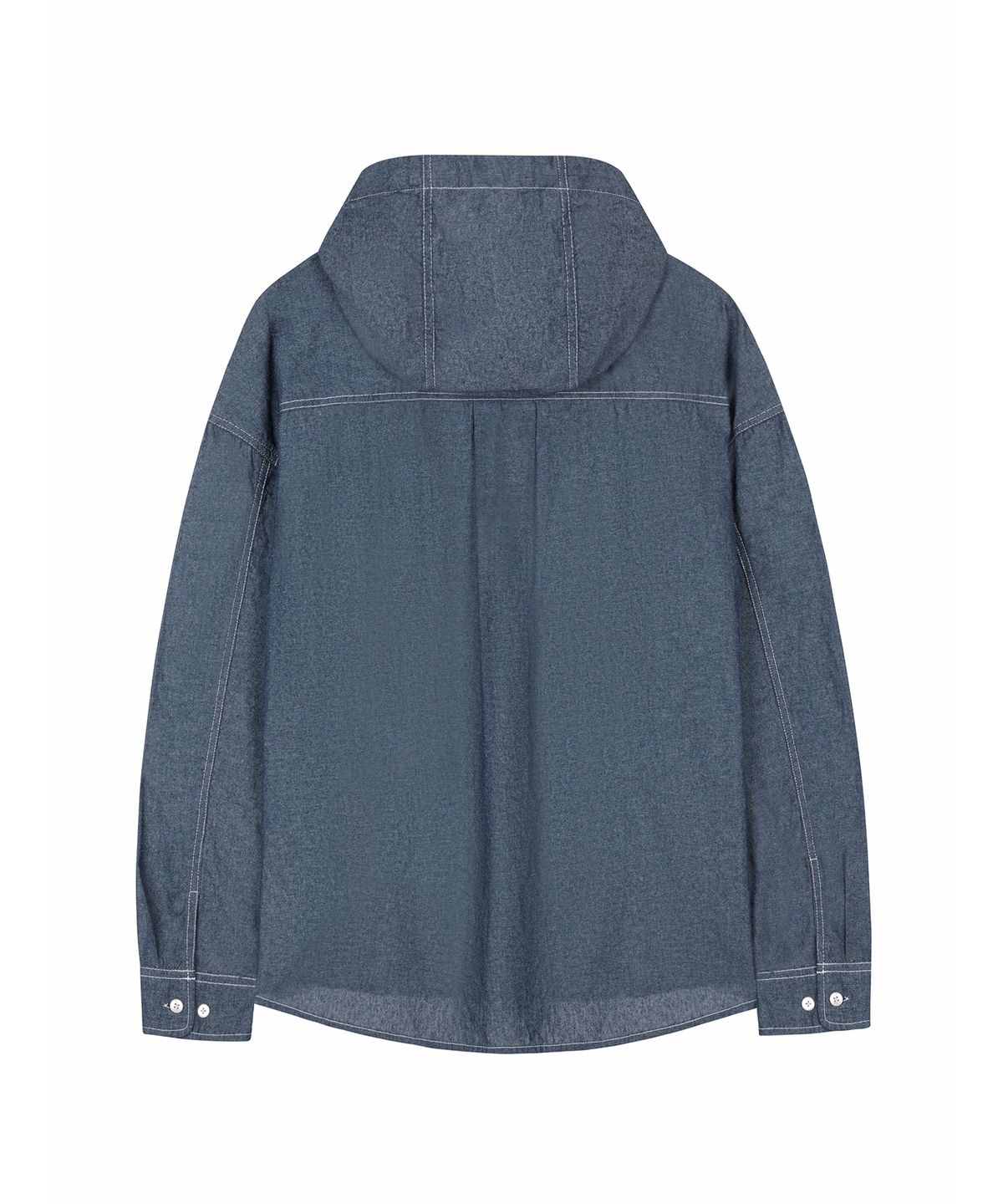 데케트(DECET) Chambray Over Hood Shirt DCSH009Blue