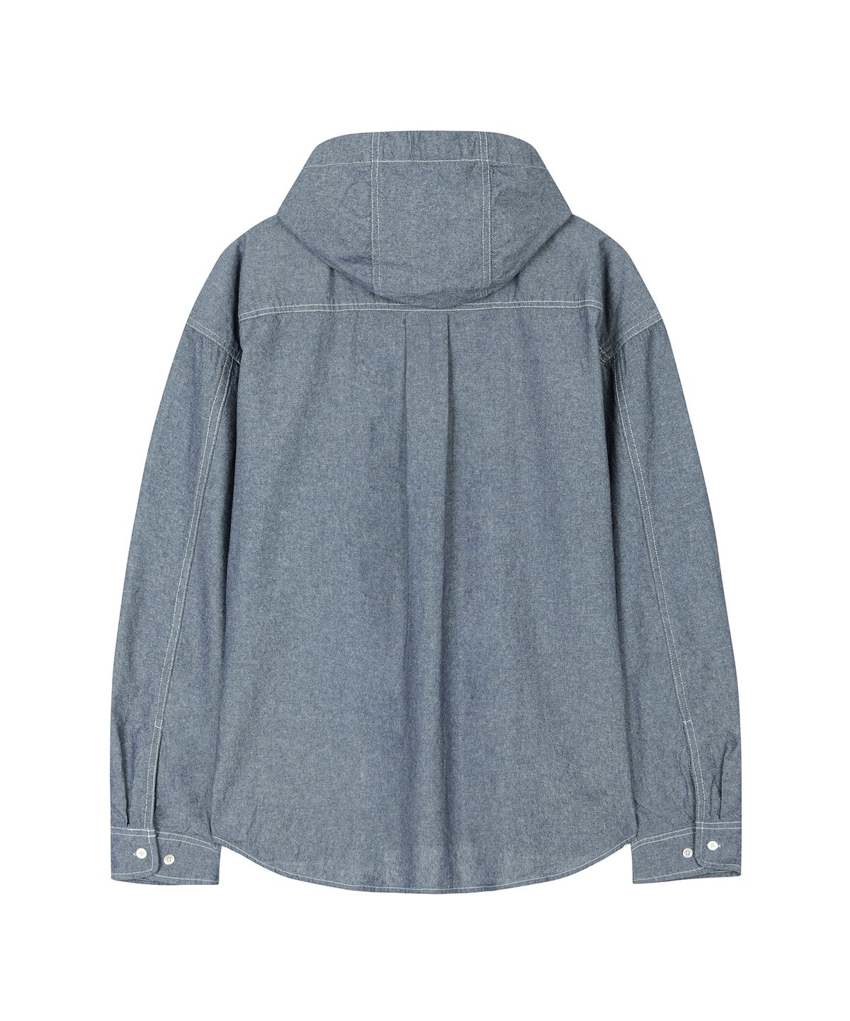 데케트(DECET) Chambray Over Hood Shirt DCSH009LightBlue