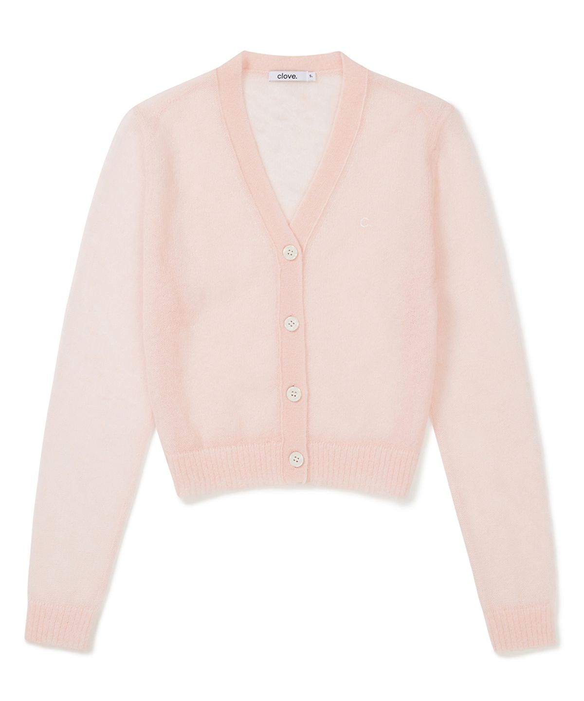 클로브(CLOVE) [25SS clove] Kid Mohair Cardigan (Light Pink)