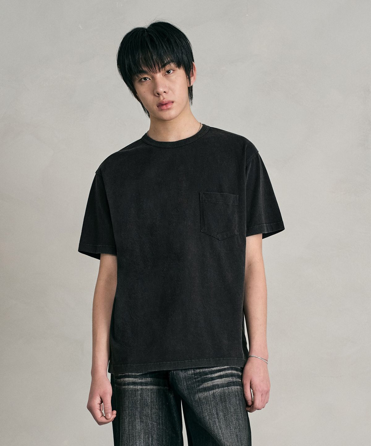 데케트(DECET) Pigment Pocket T-Shirt DCTS001Black
