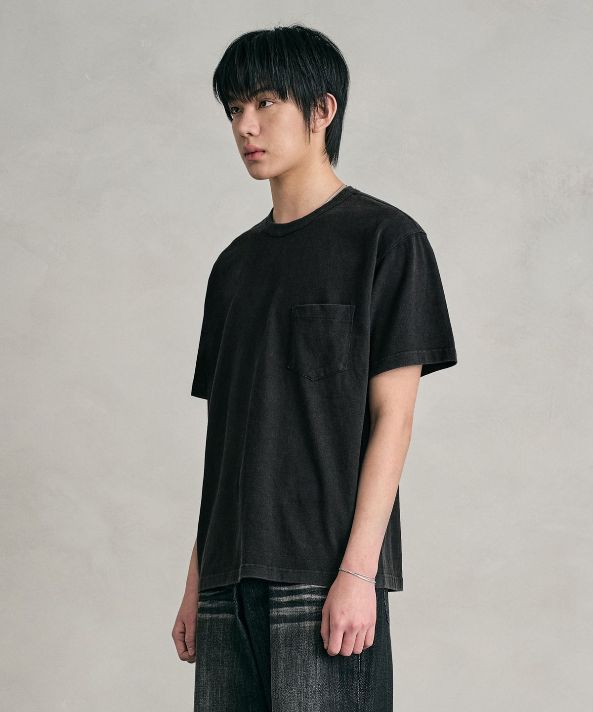 데케트(DECET) Pigment Pocket T-Shirt DCTS001Black