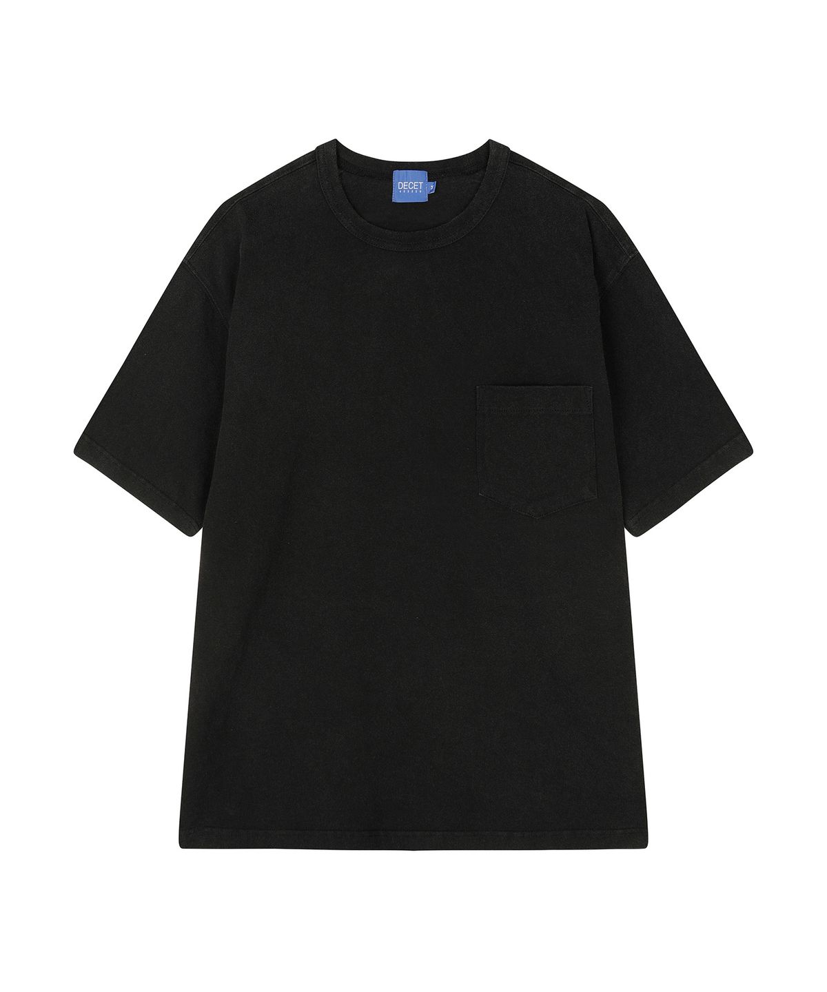 데케트(DECET) Pigment Pocket T-Shirt DCTS001Black