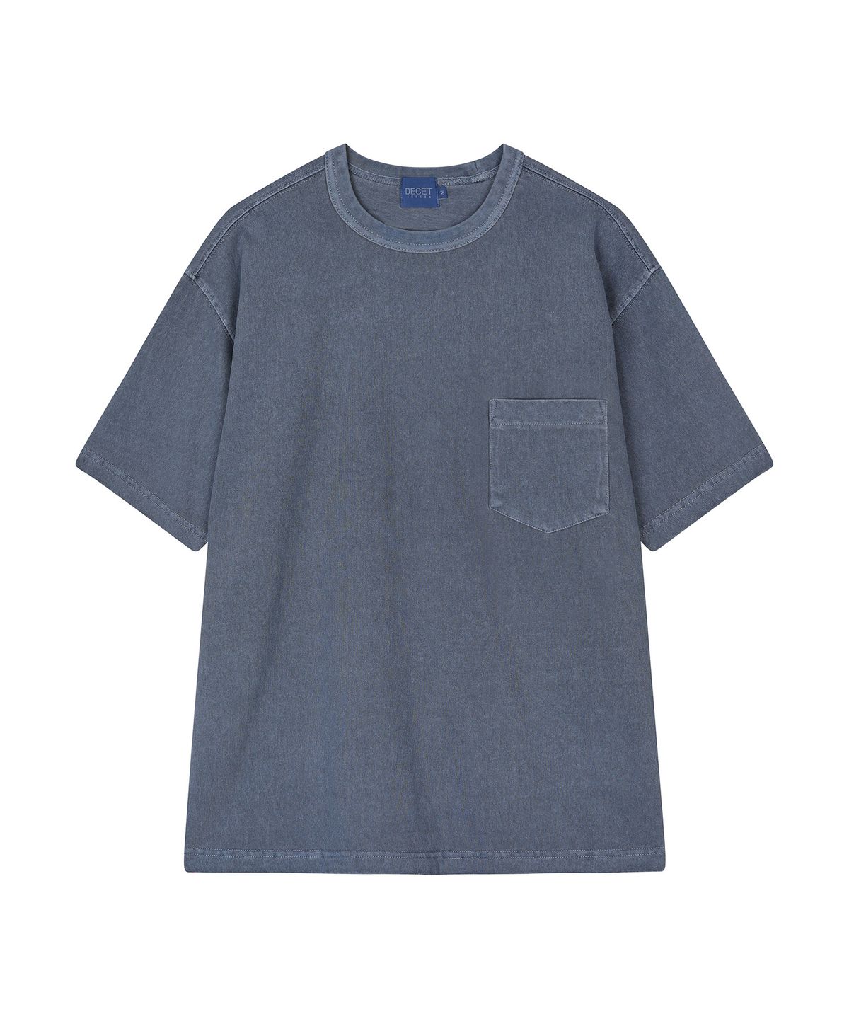 데케트(DECET) Pigment Pocket T-Shirt DCTS001Blue