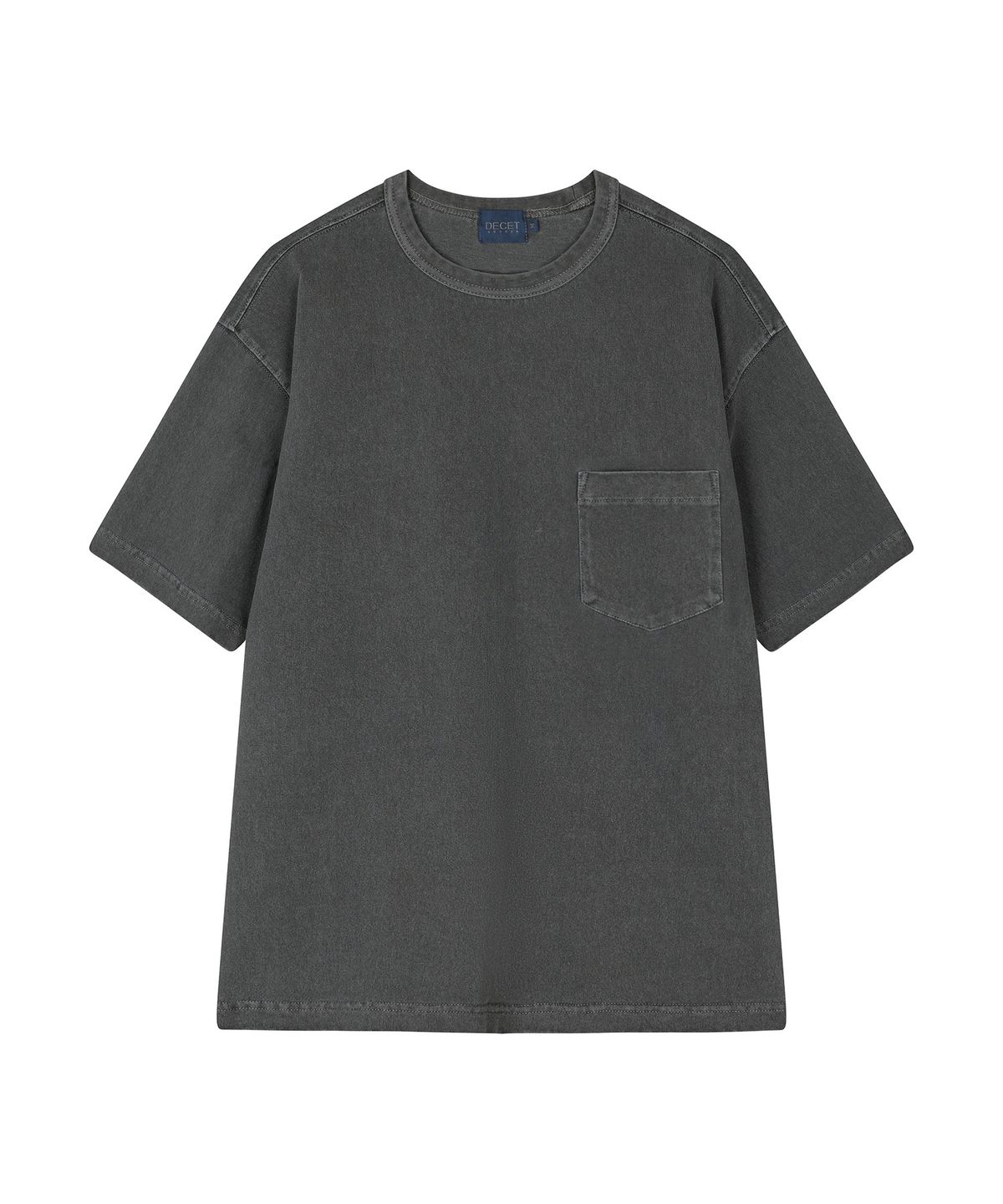 데케트(DECET) Pigment Pocket T-Shirt DCTS001DGray