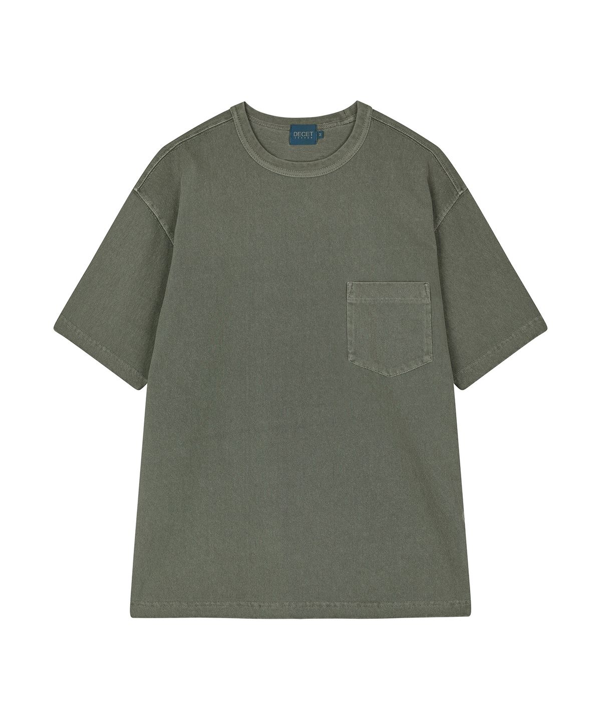 데케트(DECET) Pigment Pocket T-Shirt DCTS001Khaki