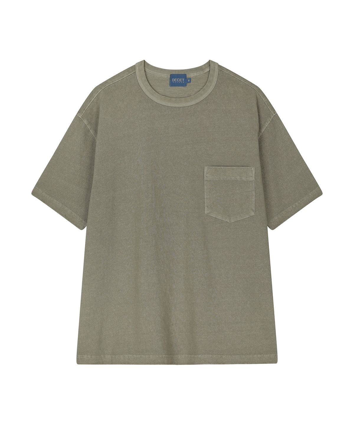 데케트(DECET) Pigment Pocket T-Shirt DCTS001Mud